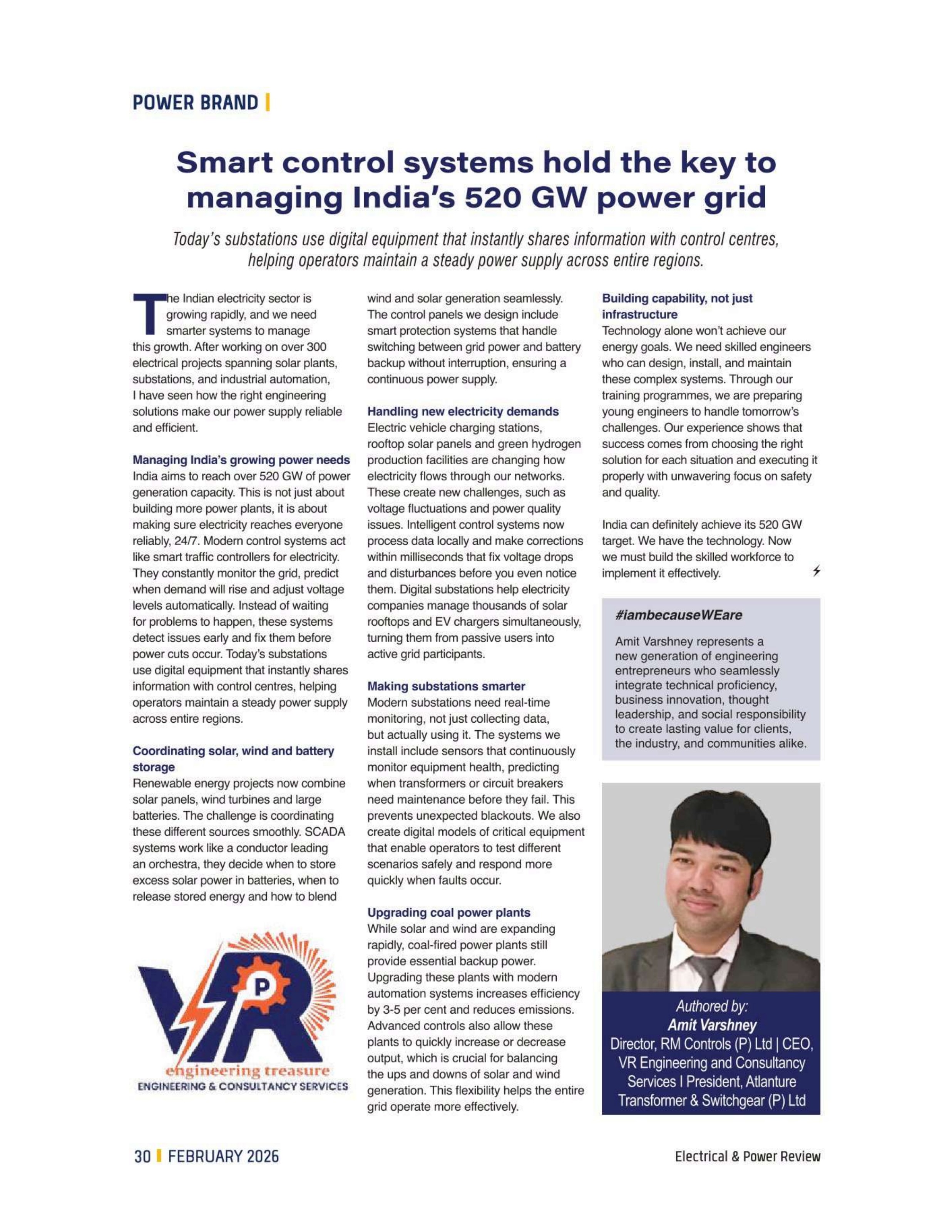 Smart control systems hold the key to managing India's 520 GW power grid