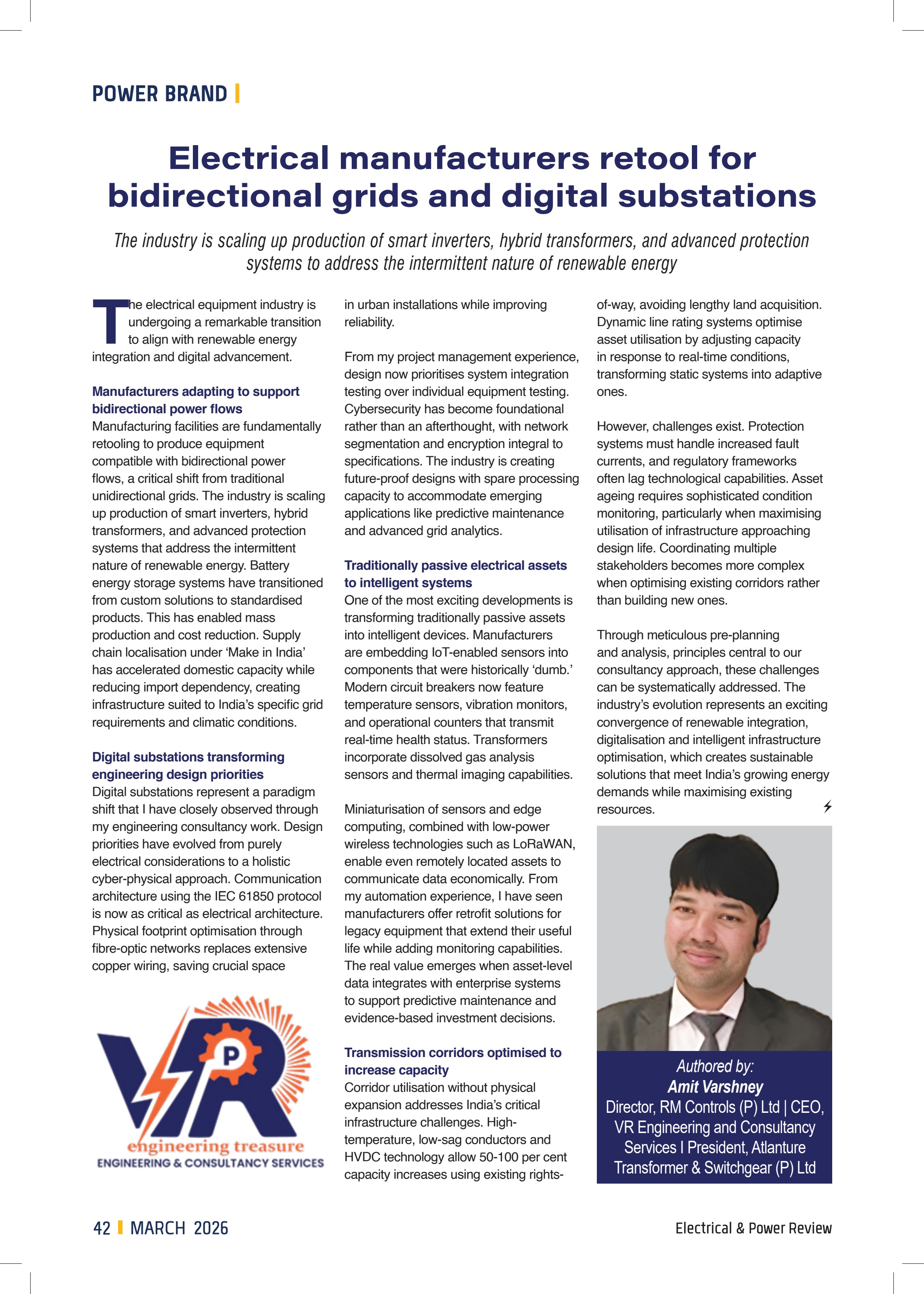 Electrical manufacturers retool for bidirectional grids and digital substations