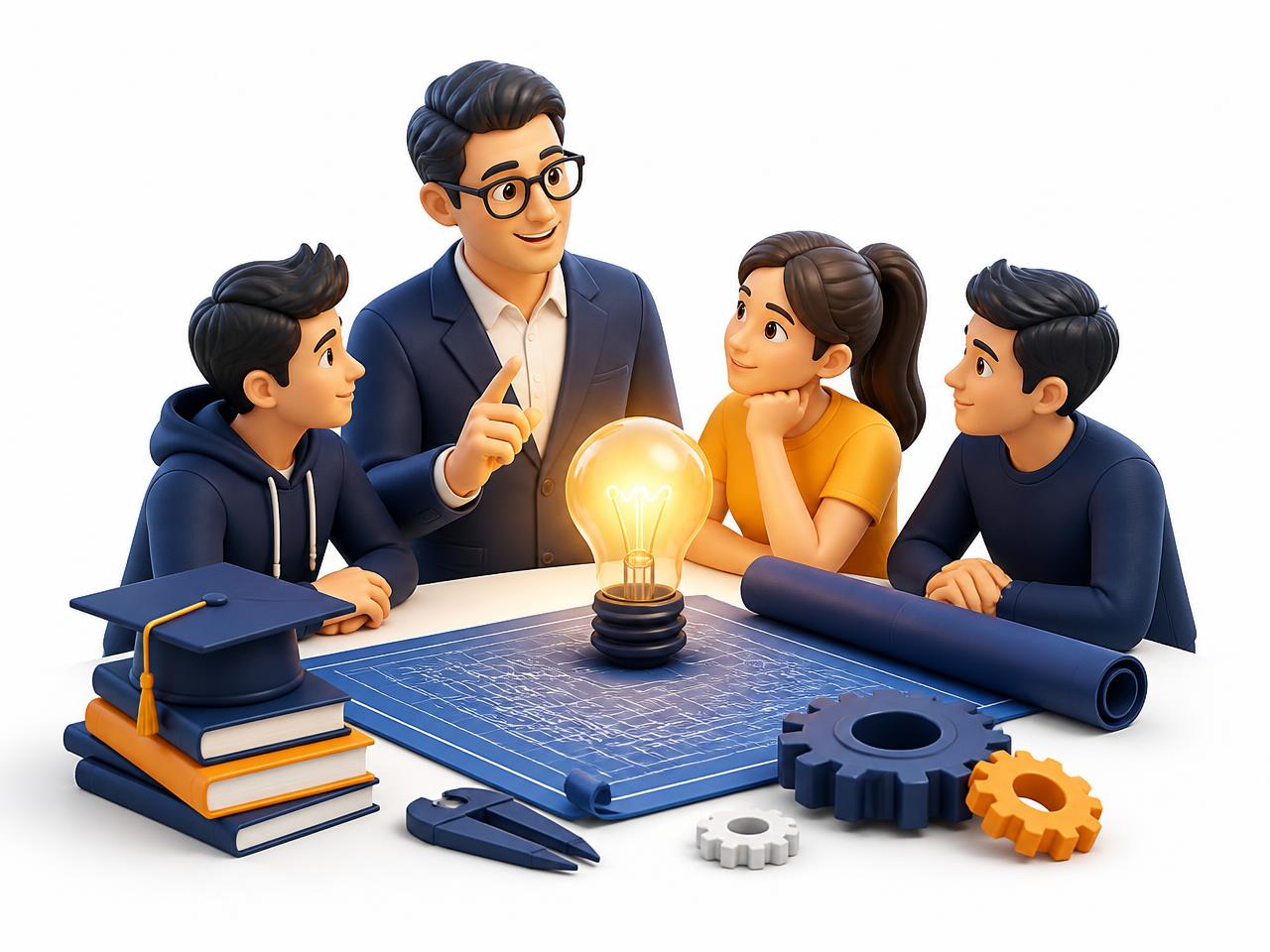 Mentorship and skill development illustration